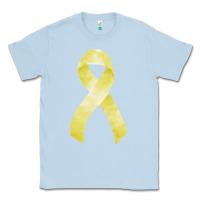 Dusty Blue sarcoma or bone cancer ribbon Classic Tee - FaDigitalArtStudio