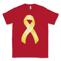Red sarcoma or bone cancer ribbon Classic Tee - FaDigitalArtStudio