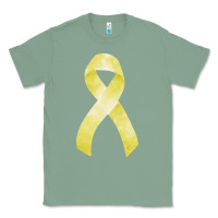 Sage sarcoma or bone cancer ribbon Classic Tee - FaDigitalArtStudio