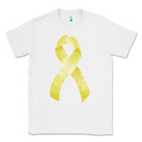 White sarcoma or bone cancer ribbon Classic Tee - FaDigitalArtStudio