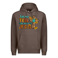 Coffee let me tell you about my jesus Premium Hoodie - MaliasSmallBusiness