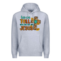 Heather Grey let me tell you about my jesus Premium Hoodie - MaliasSmallBusiness