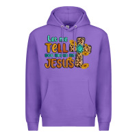 Purple let me tell you about my jesus Premium Hoodie - MaliasSmallBusiness