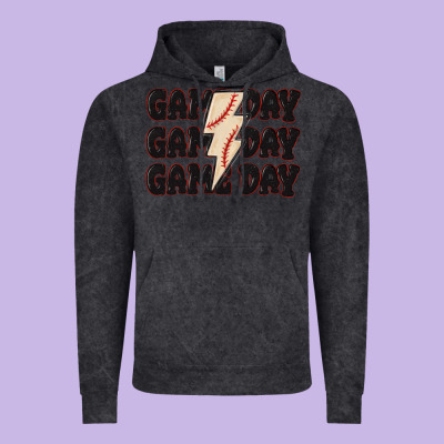 Vintage Hoodie game day game day baseball