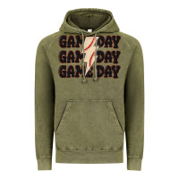 Vintage Olive game day game day baseball Vintage Hoodie - MaliasSmallBusiness