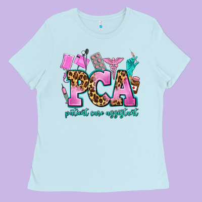 Pca Patient Care Assistant Ladies Tee Designed By Adodesignshop
