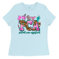 Baby Blue pca patient care assistant Ladies Tee - AdoDesignShop