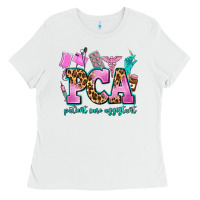 White pca patient care assistant Ladies Tee - AdoDesignShop