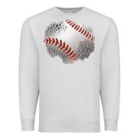 Dove Grey leopard baseball patch Premium Sweatshirt - Jasminsmagicworld
