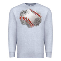Heather Grey leopard baseball patch Premium Sweatshirt - Jasminsmagicworld