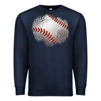 Navy leopard baseball patch Premium Sweatshirt - Jasminsmagicworld