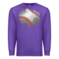 Purple leopard baseball patch Premium Sweatshirt - Jasminsmagicworld