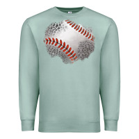 Seafoam leopard baseball patch Premium Sweatshirt - Jasminsmagicworld