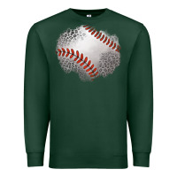 Sports Green leopard baseball patch Premium Sweatshirt - Jasminsmagicworld