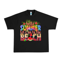 Black hello summer lets go to the beach Urban Heavy Tee - texasbilliewilder