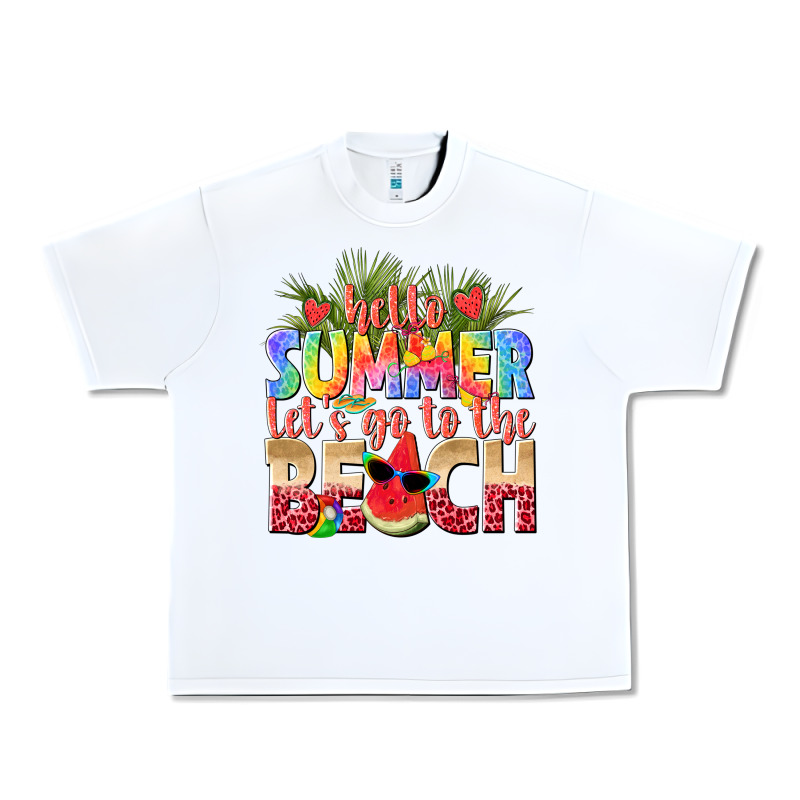 Hello Summer Lets Go To The Beach Urban Heavy Tee by texasbilliewilder | Teevron