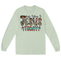Matcha only talking jesus today Long Sleeve Tee - CowhideDigitalArt