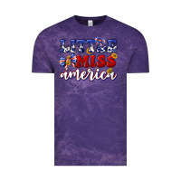 Cloud Purple little miss america Vintage Tee - texasbilliewilder