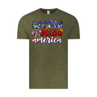 Vintage Olive little miss america Vintage Tee - texasbilliewilder