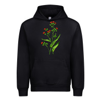 Black Tassel Flower Illustrations Urban Hoodie - LillyAllenDesigns