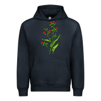 Navy Tassel Flower Illustrations Urban Hoodie - LillyAllenDesigns