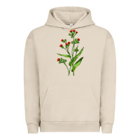 Pigment French Oak Tassel Flower Illustrations Urban Hoodie - LillyAllenDesigns
