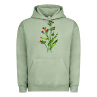 Pigment Oil Green Tassel Flower Illustrations Urban Hoodie - LillyAllenDesigns