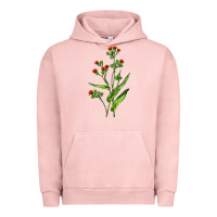 Pigment Salmon Tassel Flower Illustrations Urban Hoodie - LillyAllenDesigns