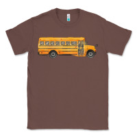 Chestnut school bus Classic Tee - FaDigitalArtStudio
