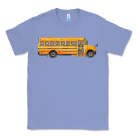 Colony Blue school bus Classic Tee - FaDigitalArtStudio