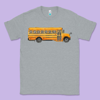 School Bus Classic Tee Designed By Fadigitalartstudio