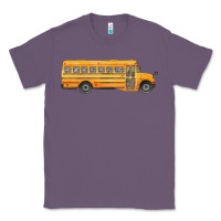 Lavender school bus Classic Tee - FaDigitalArtStudio