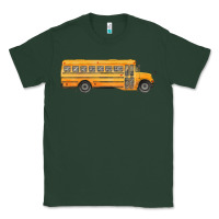 Sports Green school bus Classic Tee - FaDigitalArtStudio