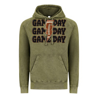 Vintage Olive game day game day game day basketball Vintage Hoodie - MaliasSmallBusiness