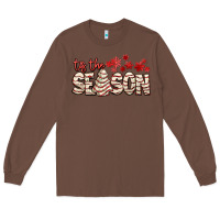 Chestnut tis the season with christmas cake Long Sleeve Tee - AdoDesignShop