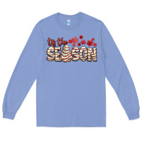 Colony Blue tis the season with christmas cake Long Sleeve Tee - AdoDesignShop
