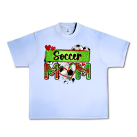 Grape Ice soccer mom with leopard Urban Heavy Tee - Zillion Design Studio