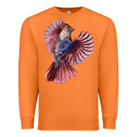 Carrot Flying Northern Cardinal Bird Premium Sweatshirt - LillyAllenDesigns