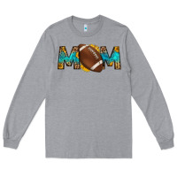 Heather Grey western mom american football Long Sleeve Tee - HRA Design Shop