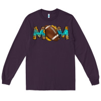Plum western mom american football Long Sleeve Tee - HRA Design Shop