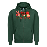 Peace Love Strawberry Zipper Hoodie | Teevron