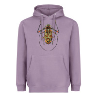 Lavender Acrocinus Beetle Illustrations Heavyweight Hoodie - LillyAllenDesigns