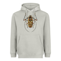Moon Dust Acrocinus Beetle Illustrations Heavyweight Hoodie - LillyAllenDesigns
