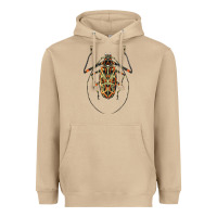 Mushroom Acrocinus Beetle Illustrations Heavyweight Hoodie - LillyAllenDesigns
