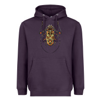 Plum Acrocinus Beetle Illustrations Heavyweight Hoodie - LillyAllenDesigns