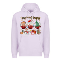 Lilac tipsy and bright christmas Premium Hoodie - MaliasSmallBusiness