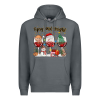 Rock tipsy and bright christmas Premium Hoodie - MaliasSmallBusiness
