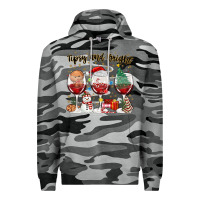 Slate Camo tipsy and bright christmas Premium Hoodie - MaliasSmallBusiness