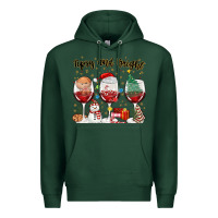 Sports Green tipsy and bright christmas Premium Hoodie - MaliasSmallBusiness