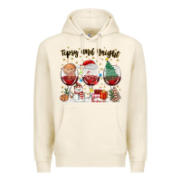Tofu tipsy and bright christmas Premium Hoodie - MaliasSmallBusiness